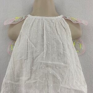 Cat & Jack Dress White Swiss Dot Fairy Wings‎ Special Occasion Party 18M